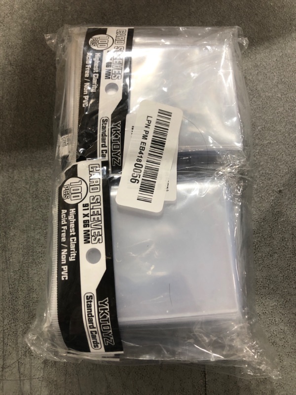 Photo 1 of 1000 Pcs Card Sleeves Toploaders for Trading Cards, Soft Clear Card Sleeves for Baseball Cards, Sports Cards, Yugioh Cards, MTG Cards (66mm×91mm)