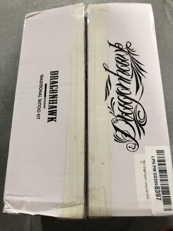 Photo 1 of Dragonhawk Tattoo Machine Kit Rotary Tattoo Pen Gun Kit 20Pcs Tattoo Cartridges Needles Foot Pedal Power Supply for Tattoo Artists (Machine Kit)