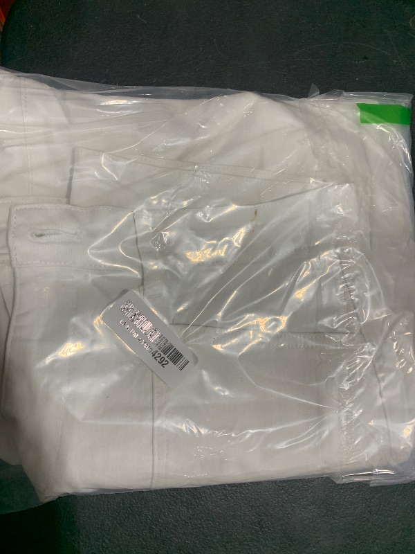 Photo 1 of EVALESS Womens Baggy Barrel White Jeans High Waisted Wide Leg Boyfriend Denim Ankle Pants Size 16