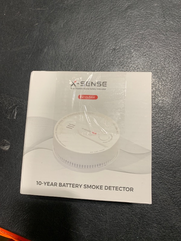 Photo 1 of X-Sense  Detector, 10-Year Battery Smoke Fire Alarm with Photoelectric Sensor, LED Indicator & Silence Button, 1-Pack