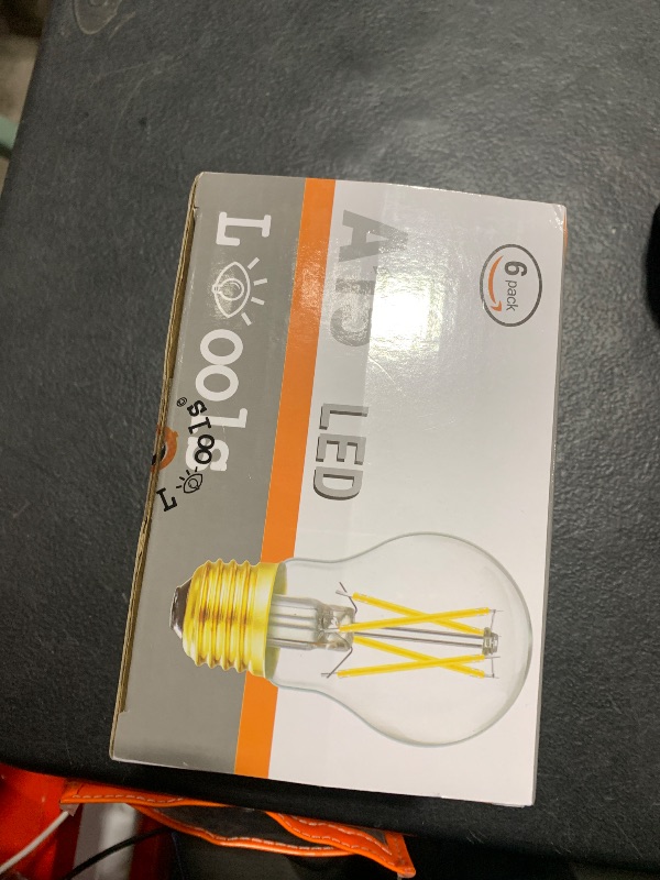 Photo 1 of Frosted E26 Edison Bulb A15 Light Bulb 6W Equal 60 watt Light Bulb Dimmable AC120V Warm 2700K E26 Light Bulb for Pendant,Chandeliers,Vanity,Wall sconces Edison Light Bulbs 60 Watt 600lm 6Pack