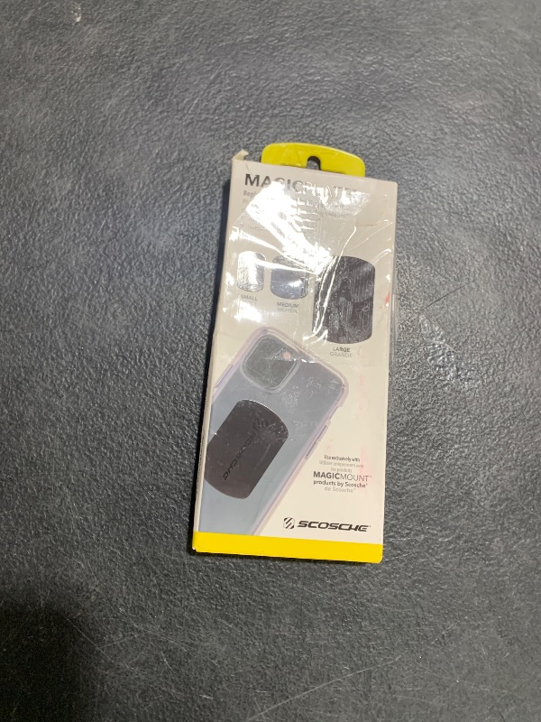 Photo 1 of Scosche MAGRKI MagicMount Replacement Metal Plate Kit for Phone, Metal Plates for Magnetic Mount Cell Phone Holder for Car, Universal with All Devices and Phone Case, Black