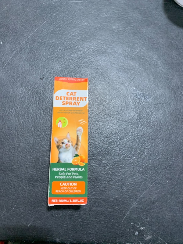 Photo 1 of GDBadais Cat Repellent Spray, Cat Deterrent Spray - Indoor & Outdoor Training Safe, Protect Furniture, Sofas, Rugs, Restricted Areas-for Behavior, Natural, Effective (Orange)