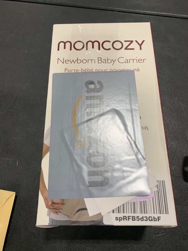 Photo 1 of Momcozy Newborn Baby Carrier - Ergonomic, Cozy and Lightweight Carrier for 7-24lbs, Adjustable Neck Support with Sunshield, Breathable Airmesh Perfect for Summer Outing, Khaki