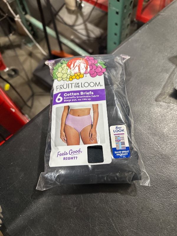 Photo 1 of Fruit of the Loom Women's Eversoft Cotton Brief Underwear, Tag Free & Breathable, Available in Plus Size, 6 Count (Pack of 1)