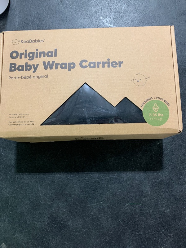 Photo 1 of KeaBabies Baby Wrap Carrier - All in 1 Original Baby Carrier Newborn to Toddler Sling, Easy to Wear, Hands Free Bonding, Lightweight, Breathable Infant Wraps (Trendy Black)