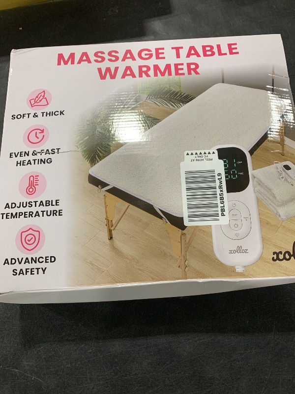 Photo 1 of Massage Table Warmer Heating Pad – Heated Massage Table Pad with Adjustable Temperature (104°F-131°F), Auto Shut-Off Timer, Dense Coil Heating, Sherpa Fabric, 71"x31" (180x78 cm) Massage Heating Pad