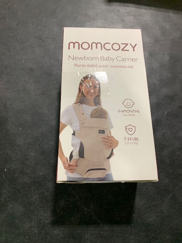 Photo 1 of Momcozy Newborn Baby Carrier - Ergonomic, Cozy and Lightweight Carrier for 7-24lbs, Adjustable Neck Support with Sunshield, Breathable Airmesh Perfect for Summer Outing, Light Purple