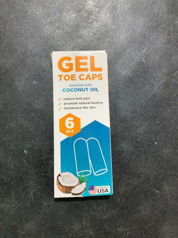 Photo 1 of Homergy Original Soft Gel Toe Cap - 6 Small Protectors for Women & Men, Cushioning Sleeves to Provide Relief from Missing/Ingrown Toenails, Corns, Calluses, Blisters, Hammer Toes