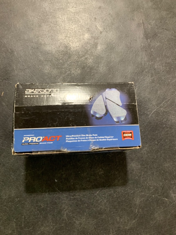 Photo 1 of Akebono Ultra-Premium Ceramic Front Disc Brake Pads, grey