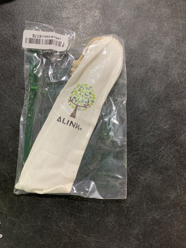 Photo 1 of ALINK Reusable Glass Boba Straws, 14mm Extra Wide Clear Straws for Smoothies, Bubble Tea, Pack of 2 with Carrying Case and Cleaning Brush