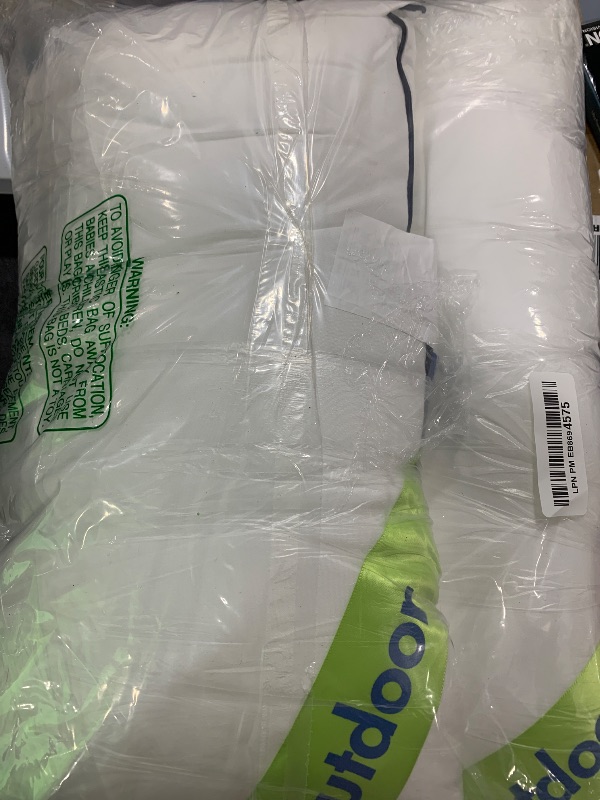 Photo 1 of MIULEE 12x20 Outdoor Pillows, Pack of 2 Water Resistant Waterproof Pillow Inserts Decorative Stuffer for Sofa Couch Patio and Garden