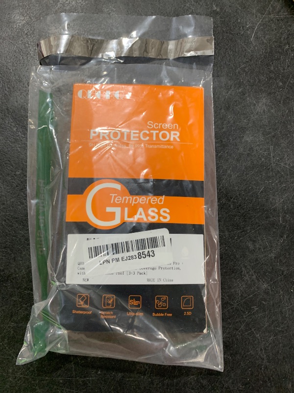 Photo 1 of QHOHQ for iPhone 16 Pro Privacy Screen Protector + Camera Lens Protector, [Military Grade Shatterproof], Top 9H+ Anti Spy Glass, Full Edge Coverage, Ultra Durable, with Installation Tool [3+3 Pack]