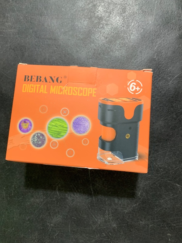 Photo 1 of 1000X Handheld Microscope for Kids 4K 2.0" Screen Rechargeable Mini Pocket Digital Microscopes w/Slides Kit Portable Edu Gift Age 4-6 8-12 Children Students
