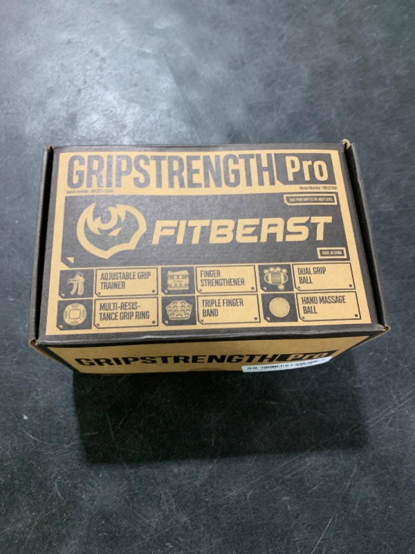 Photo 1 of FitBeast Grip Strength Trainer, Hand Gripper Strengthener Kit - 6 Pack with Adjustable Resistance Forearm Strengthener, Forearm Exerciser and Massage Balls for Hand Therapy, Grip Training and Recovery