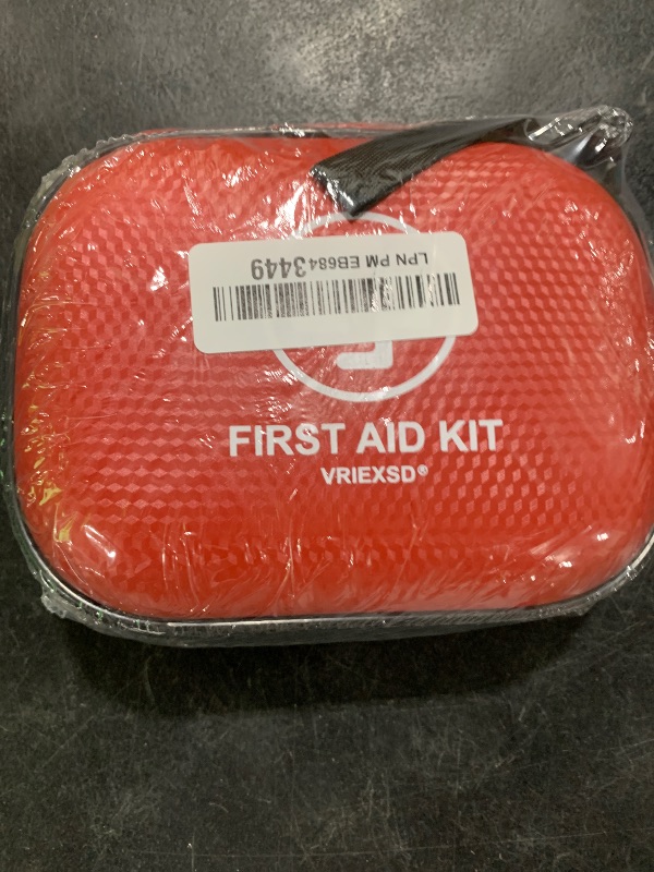 Photo 1 of Mini First Aid Kit - 150 Piece Small Waterproof Hard Shell Medical Kit for Home, Car, Travel, Camping, Truck, Hiking, Sports, Office, Vehicle & Outdoor Emergencies- Small First Aid Medical Kit (Red)