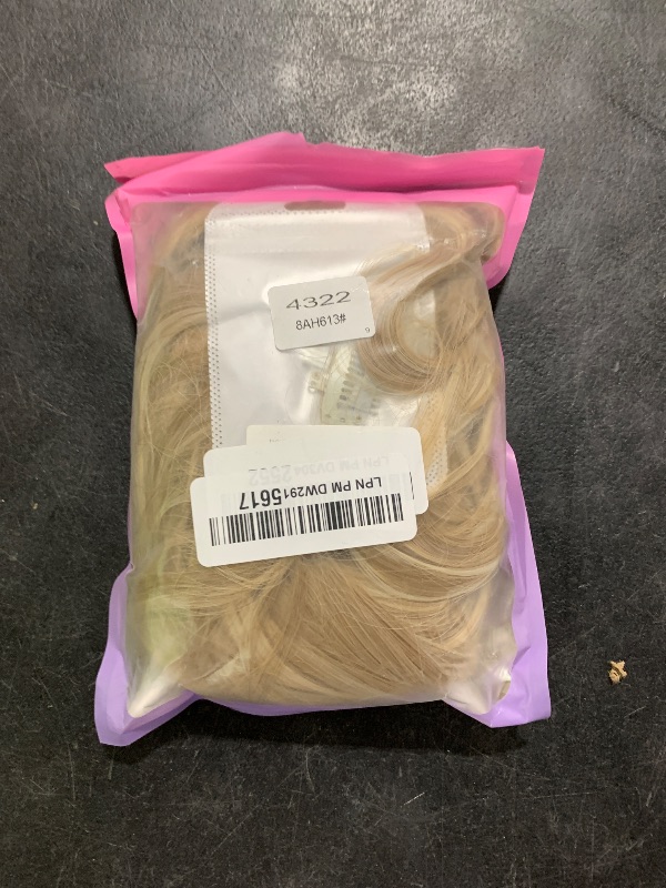 Photo 1 of Blonde Hair Extensions Long Wavy 20 Inch 4pcs Clip in Synthetic Hair Extensions for Women Double Weft Extensions (Ombre Ash Brown to Bleach Blonde, 8AH613#)