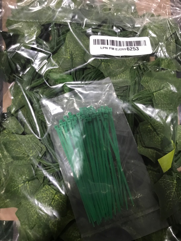 Photo 1 of 12 Pack Fake Vines for Room Decor Artificial Ivy Garland with Clip Green Flowers Hanging Plants Faux Greenery Leaves Bedroom Aesthetic Decor for Home Garden Wall Wedding