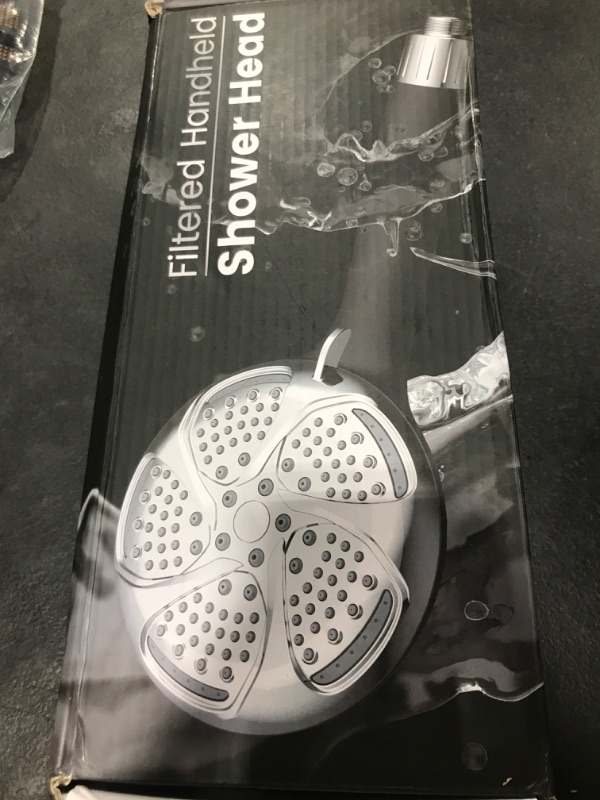 Photo 1 of FEELSO Filtered Shower Head with Handheld, High Pressure 7-Spray Showerhead with Filters for Hard Water - Remove Chlorine, Reduce Dry Itchy Skin, Anti-clog Nozzles, Power Wash to Clean Tub, Tile & Pet