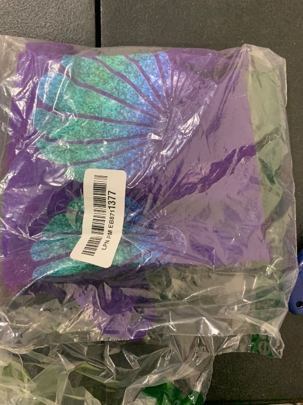 Photo 1 of Mermaid Sea Shell Bra Costume T-Shirt color of shirt is purple 