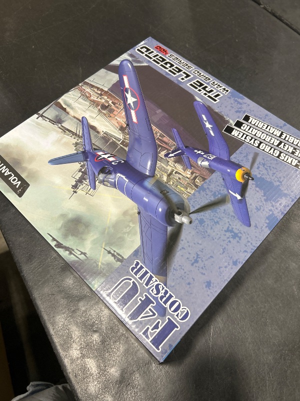 Photo 1 of VOLANTEXRC RC Plane 4 Channel P51D Mustang Remote Control Airplane Fighter RTF with 6-Axis Gyro, 3 Modes Easy to Fly, 2.4GHz Radio Controlled Aircraft for Beginners, Boys & Adults (Blue)