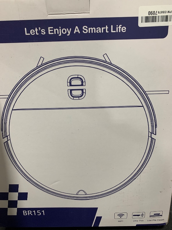 Photo 1 of SHELIKI Robot Vacuum and Mop, 2-in-1 Robotic Vacuums Cleaner with Smart Max Strong Suction, WiFi/App/Alexa Voice Control, Obstacle Avoidance, for Pet Hair, Carpets and More