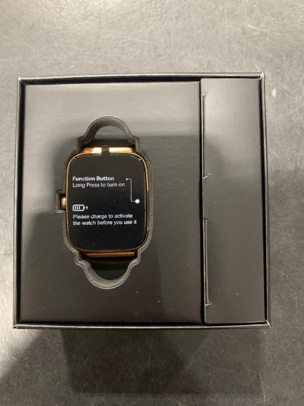 Photo 1 of 2025 Smart Watches for Women, 1.85" AI Voice Smartwatch, 24/7 Heart Rate Monitor, Stress/SpO2/Sleep Tracker, IP68 Waterproof, Weather, 100+ Sports Fitness Tracker for Android iOS Gold Metal