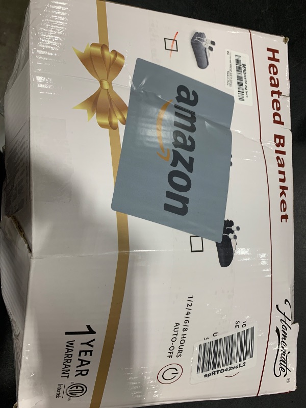 Photo 1 of Homemate Electric Heated Blanket Queen - 84"x90" Heating Blanket Queen Size Dual Control 1/2/4/6/8 Hours Auto-Off 10 Heat Level Over-Heat Protection Flannel Sherpa ETL Certification