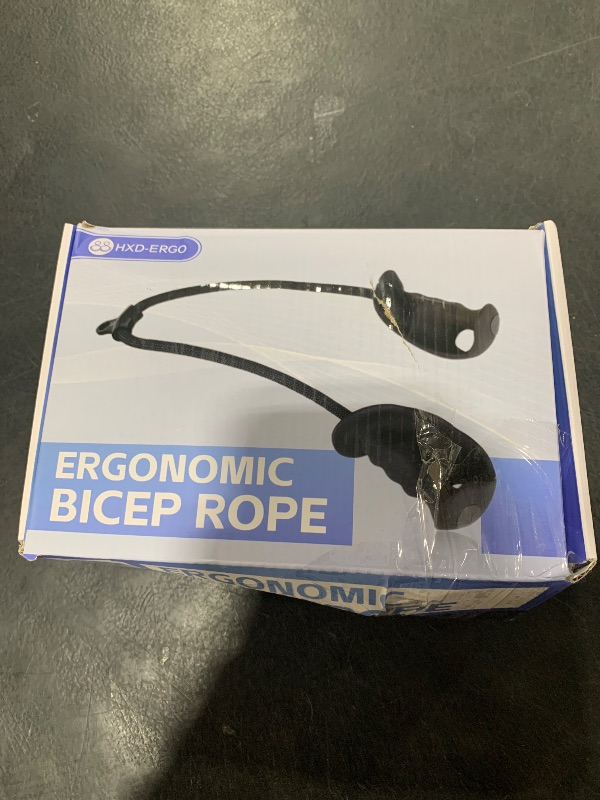 Photo 1 of HXD-ERGO Bicep Rope with Ergonomic Grip, Bicep Curl Attachment for Cable Machine, Bicep Pull Rope for Arm Blaster Biceps Bodybuildng, Upper Body Strength Traning