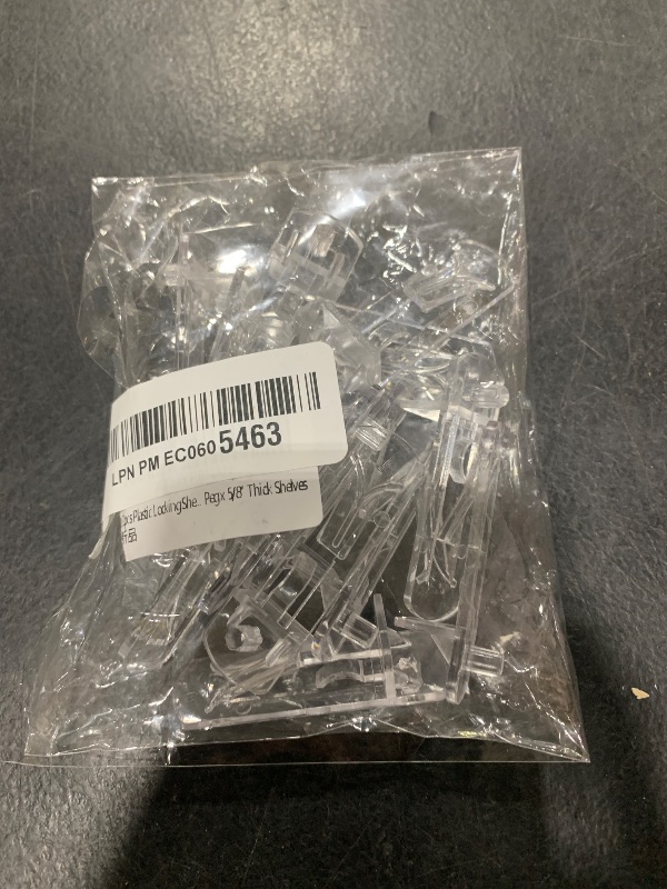 Photo 1 of 20pcs Plastic Locking Shelf Support Pegs,5mm Shelf Pins,Self-Locking Bracket Clips,Clear Shelf Pegs for for Kitchen Cabinet Furniture Book Shelves, 5mm Peg x 5/8" Thick Shelves