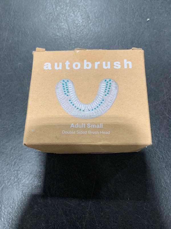 Photo 1 of autobrush U Shaped Electric Toothbrush, ADA Accepted, Sonic Pro with Unique 360° Nylon Bristles, 3 Cleaning Modes, Ultrasonic, LED Lights, Rechargeable, Waterproof (Women's Small, White)