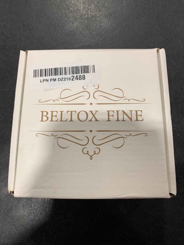 Photo 1 of beltox fine Men's Dress Belt Leather Reversible 1.25" Wide Rotated Buckle Gift Box?Black Buckle with Cognac/Black Belt,54-56?