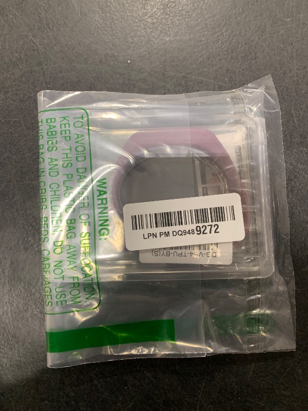 Photo 1 of C2D JOY Strap TPU Wristband Compatible with Garmin vivosmart 4, Activity and Fitness Tracker (Berry) Medium