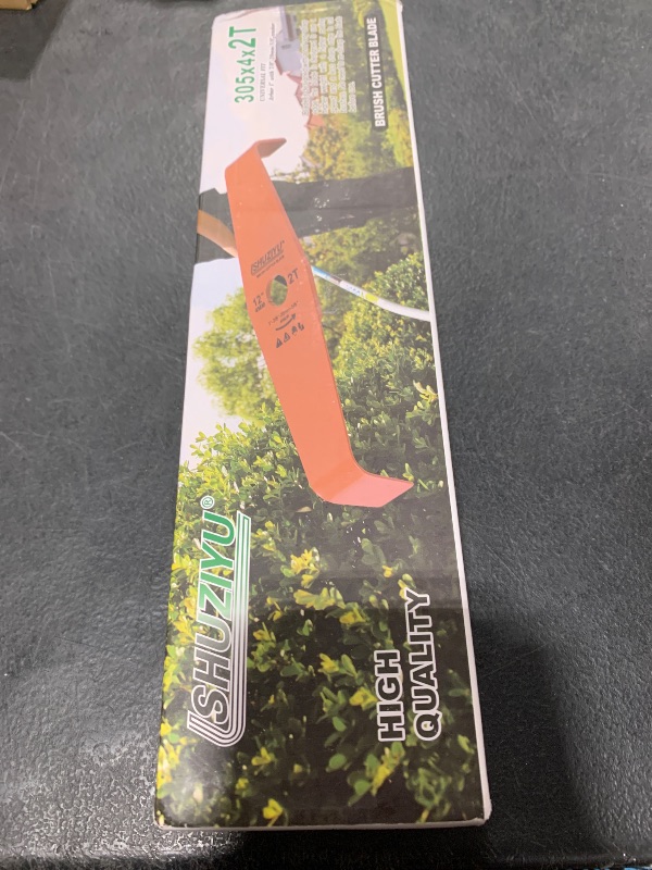 Photo 1 of SHUZIYU, 12", 305x4MM-2T Bend, Arbor 1" with 7/8"-20-5/8" Washer, Weed Eater Blade, Heavy Duty Brush Cutter Blade, Steel Blade. Suitable for All Brand of Brush Cutter