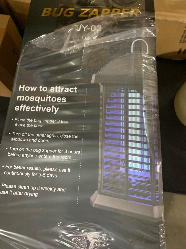 Photo 1 of Bug Zapper Indoor Outdoor, 4200V Electric Mosquito Zapper, Bug Zapper Outdoor, Fly Traps, Fly Zapper, Mosquito Killer Indoor 3 Prong Plug, 90-130V, ABS Plastic Outer
