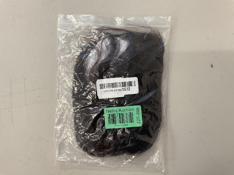 Photo 1 of RemeeHi Human Hair Invisible Clip in Hairpiece Straight Toupee or Topper Wiglet Top Thin Hair On Mono 10 inch Reddish Brown
