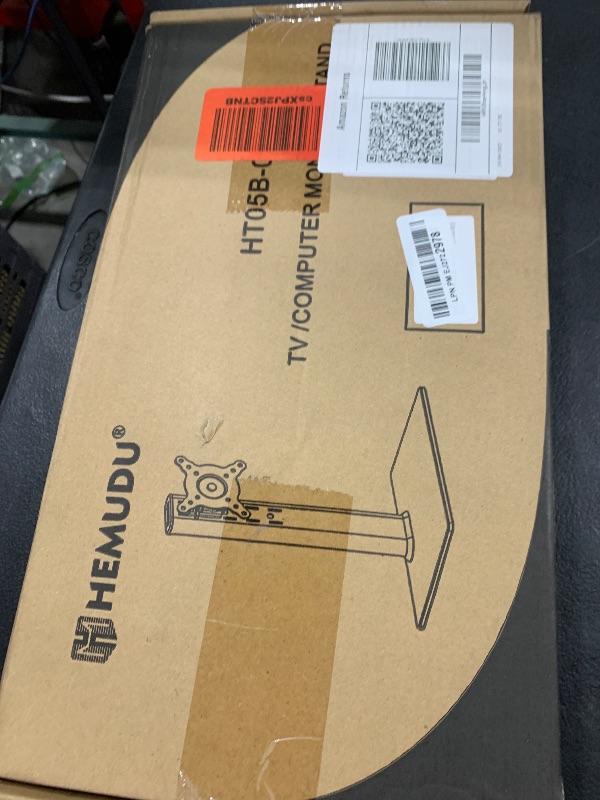 Photo 1 of Single LCD Computer Monitor Free-Standing Desk Stand Mount Riser for 13 inch to 32 inch screen with Swivel, Height Adjustable, Rotation, Vesa Base Stand Holds One (1) Screen up to 77Lbs(HT05B-001))