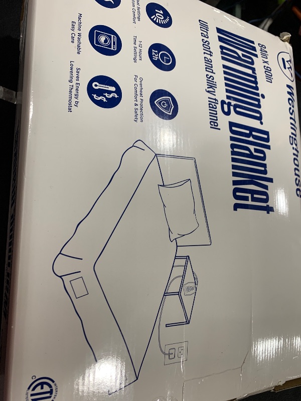 Photo 1 of Westinghouse Queen Size Electric Heating Blanket, 10 Levels, Auto Shut Off, Fast Heating, Machine Washable (Queen, 84x90 Inches, Charcoal)