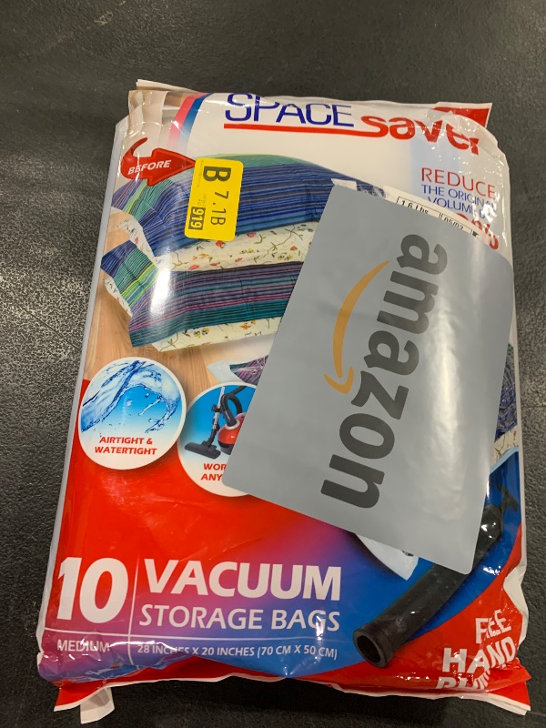 Photo 1 of 10 Pack Medium Vacuum Storage Bags for Comforters, Blankets & Clothes – Vacuum Sealed Compression Bags with Hand Pump – Space Saver Storage Bags for Bedding, Moving, Travel & Organization