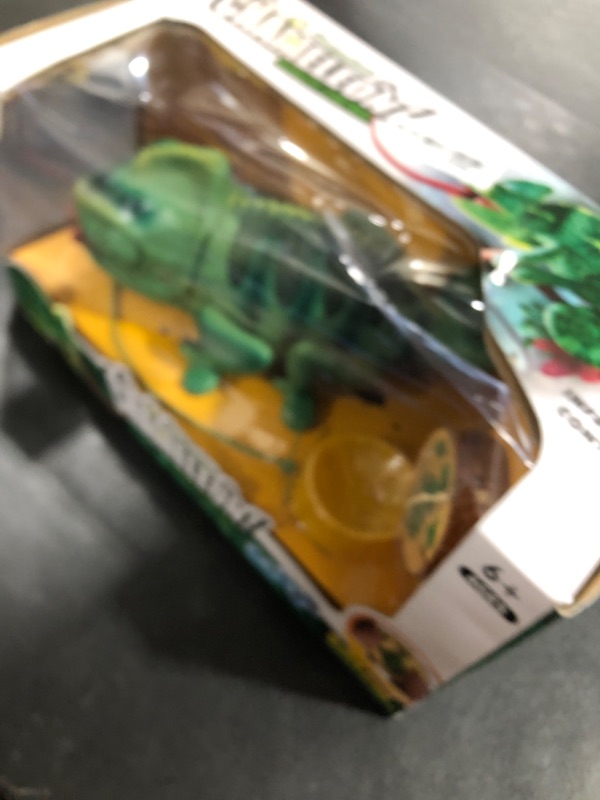 Photo 1 of Remote Control Chameleon Animal Toys - LED Light Up & Preying Remote Control Electronic Toy with Moving Eyes, Walking, Color Changing Realistic RC Robot Toy Gift for Boys Kids Age 4 5 6 7 8 Years Old