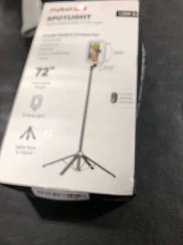 Photo 1 of M MYBAT PRO Selfie Ring Light with 72" Tripod Stand - Extendable Selfie Stick with Light for Phone, Live Streaming, Makeup, Travel, Gaming, Video, Includes Phone Holder& USB-C Powered