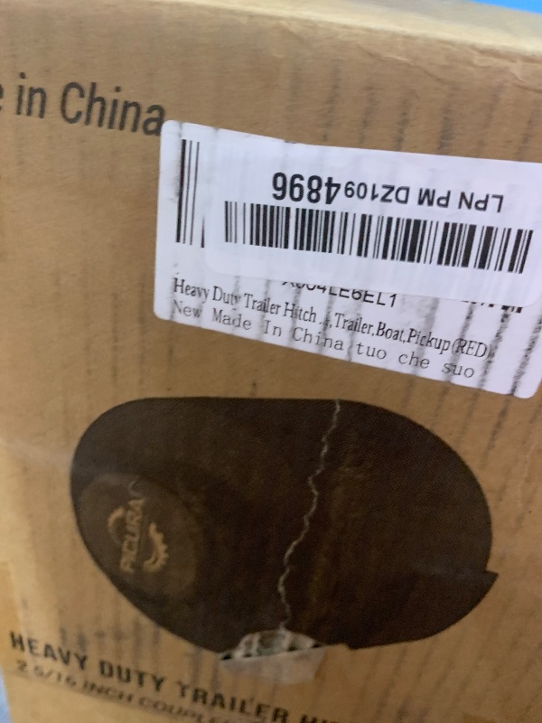 Photo 1 of 2025 Upgraded Trailer Hitch Locks Fits 2 5/16 Inch Coupler, Heavy Duty Trailer Lock, Anti-Theft Trailer Coupler Lock for RV, Trailer, Boat, Pickup with Keys(Red)