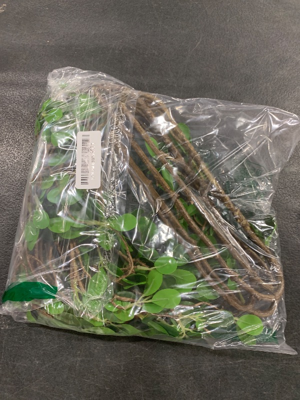 Photo 1 of Htmeing Artificial Eucalytus Green Branches Faux Ficus Twig Home Office Shop Decoration (5 pcs)