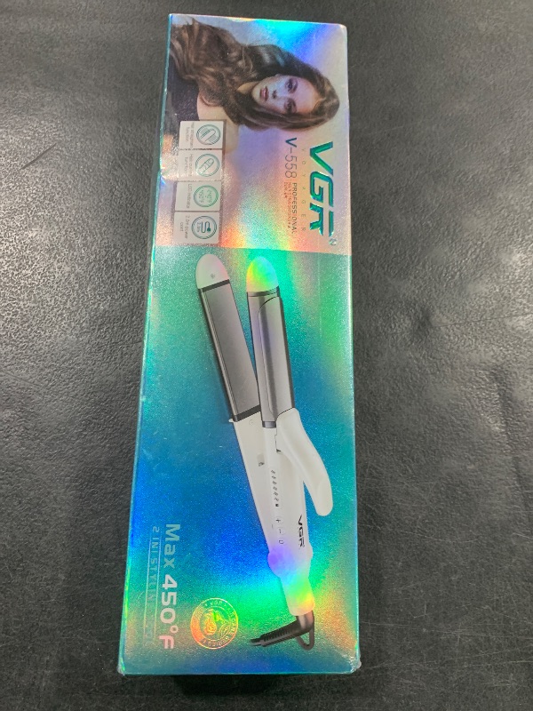Photo 1 of VGR Dual Voltage(100~250V) Travel Curling Iron with European Plug Adapter for International Travel, Europe Travel Essentials for Women, European Travel Must Haves