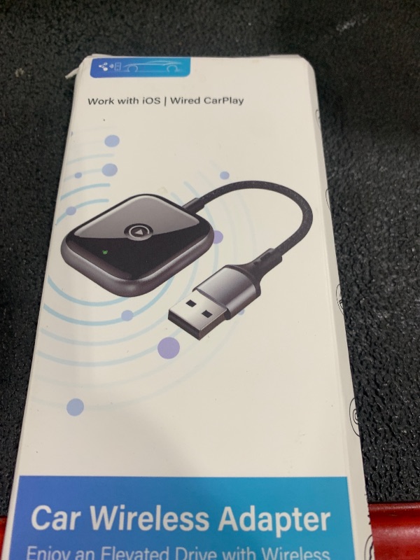 Photo 1 of Wireless CarPlay Adapter for Apple CarPlay, Easy to Upgrade Wired CarPlay to Wireless, Instant Connectivity, Super Mini Car Play Dongle for iPhone Fit for Cars with Built-in CarPlay