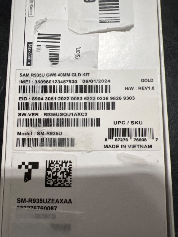 Photo 1 of Samsung Galaxy Watch 6 40mm LTE Smartwatch, Fitness Tracker, Personalized HR Zones, Advanced Sleep Coaching, Heart Monitor, BIA Sensor for Health Wellness Insights, Big Screen, US Version, Gold
