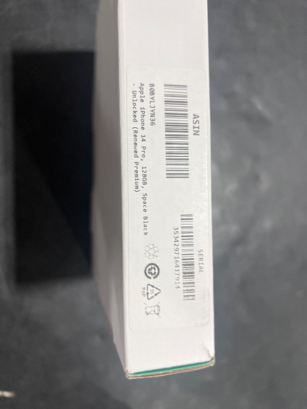 Photo 1 of Apple iPhone 14 Pro, 128GB, Space Black - Unlocked (Renewed Premium)