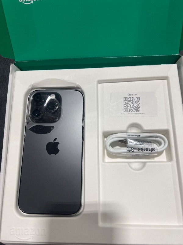 Photo 1 of Apple iPhone 14 Pro, 128GB, Space Black - Unlocked (Renewed Premium)