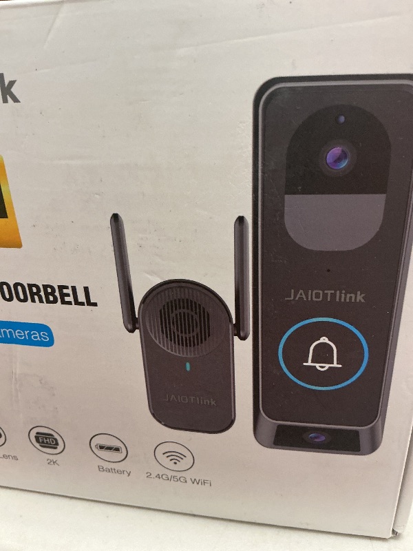 Photo 1 of JAIOTlink Dual Lens Video Doorbell Camera Wireless with Chime, 2K Front Door Camera for Home Security, Delivery Guard with 64GB SD Card, Voice Changer, Human Detection, Night Vision, Work with Alexa