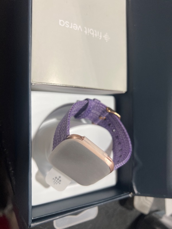 Photo 1 of Fitbit Versa Special Edition Smart Watch, Lavender Woven, One Size (S & L Bands Included)